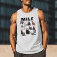 MILF Man I Love Ferrets Ferret Mom Dad Ferret Owner Men Tank Top