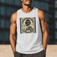 Poirot Mystery Books Vintage Detective Premium Tri-Blend Men Tank Top