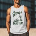 Push Lawn Mower Legend Grass Master Dad Mowing Men Tank Top
