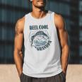Reel Cool Grandpa Fishing Dad Father's Day Fisherman Men Tank Top