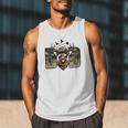 Retro Camo Dad Hunting Camouflage Deer Matching Men Tank Top