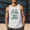 Silent But Dadly Father's Day Fart Dad Farting Vintage Men Tank Top