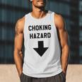 Viral And Internet Meme Crude Gag Apparel Choking Hazard Adult Dad Joke Men Tank Top Viral And Internet Meme Crude Gag Apparel Choking Hazard Adult Dad Joke Men Tank Top