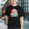 Adorable Book Lover Parrot With Reading Glasses Cute Graphic Youth