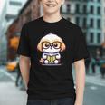 Adorable Book Lover Shih Tzu With Reading Glasses Cute Graphic Youth