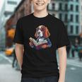 Cute Dog Basset Hound Reading Book Graphic Youth Cute Dog Basset Hound Reading Book Graphic Youth