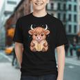 Cute Highland Cow Reading Book Graphic Youth Cute Highland Cow Reading Book Graphic Youth