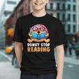 Donut Stop Reading Cute Book Reader Bookworm Donut Day Graphic Youth
