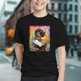 Educated Afro Girl Reading Book Lover History Month Graphic Youth