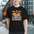 Fall In Love With Reading Thanksgiving Pumpkin Book Lover Graphic Youth