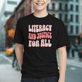 Literacy And Justice For All Book Lover Graphic Youth Literacy And Justice For All Book Lover Graphic Youth