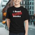 I Read Banned Books Censored Red Stamp Reading Librarian Graphic Youth