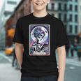The Reader Tarot Card Reading Skeleton Skull Book Lover Graphic Youth