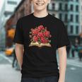 Red Roses Flowers Book Floral Graphic Youth
