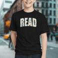 Retro Read Floral Reading Bookworm Librarian Book Lover Graphic Youth