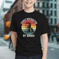 Women's Easily Distracted By Books Graphic Youth