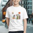 Carve Out Time To Read Halloween Ghost Books Raglan Baseball Tee Graphic Youth