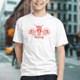 Horny Bull Romance Reader Shirt Spicy Books Bull Pun Graphic Youth