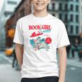 Retro Book Girl Summer For Women Beach Reading Graphic Youth