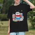 Cute Christmas A Penguin Reading Book Snowflake Hot Teacher Graphic Youth