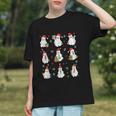 Ghosts Wearing Santa Hats Reading Books Christmas Book Lover Graphic Youth