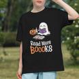 Halloween Teacher Women Cute Reading Ghost Read More Books Graphic Youth