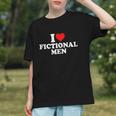 I Love Heart Fictional Men Simple Cute Books Reading Graphic Youth