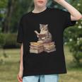Reading Cat Book Lover Graphic Youth