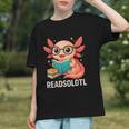 Readsolotl Kawaii Axolotl Reading Book Lover Graphic Youth Readsolotl Kawaii Axolotl Reading Book Lover Graphic Youth