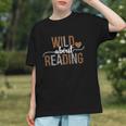 Wild About Reading Books Reader Lover Librarian Bookworm Graphic Youth