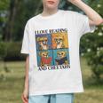 Cheetah Love Reading And Cheetahs Kids Bookworm Graphic Youth