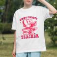 Cupid's Favorite Teacher Valentines Day Heart Book Lover Graphic Youth