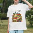 Reading Books Librarian Reader Nerd I'm Ok Teacher School Graphic Youth