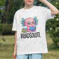 Readsolotl Cute Axolotl Reading Book Kawaii Pink Aesthetic Graphic Youth