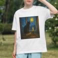 Van Gogh Starry Night Art Cat And Book Lovers Premium Tri-Blend Graphic Youth Van Gogh Starry Night Art Cat And Book Lovers Premium Tri-Blend Graphic Youth