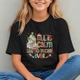 Book Tree All Is Calm Said No Teacher Ever Christmas Graphic Youth