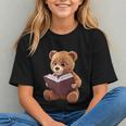 Teddy Bear Reading a Book Graphic Youth