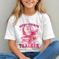 Cupid's Favorite Teacher Valentines Day Heart Book Lover Graphic Youth