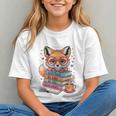 Cute Fox Read More Be Kind Stay Weird Reader Geek Book Lover Graphic Youth