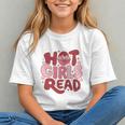 Hot Girls Read Book Lover Feminist Reader Premium Tri-Blend Graphic Youth