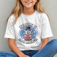 Reading Is Snow Much Fun Snowflake Book Lovers Winter Theme Premium Tri-Blend Graphic Youth