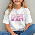 Ride Horses Read Books Be Happy Groovy Book Horse Premium Graphic Youth