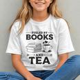 Women's Fueled By Books And Tea Book Lover Bookworm Reading Books Graphic Youth