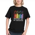 Awesome Like My Daughter Books Floral Proud Mom Women Graphic Youth Awesome Like My Daughter Books Floral Proud Mom Women Graphic Youth