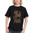 Easily Distracted By Dragons And Books Library Dragon Lover Graphic Youth
