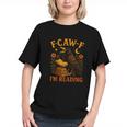 F CAW F Crow I'm Reading Book Lover Fall Graphic Youth
