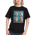 Hedgehog Love Reading And Hedgehogs Child Book Lover Graphic Youth