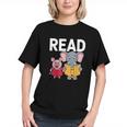 Pig Elephant Reading Cute Book Lover Bookworm Boys Girls Kid Graphic Youth