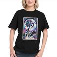 The Reader Tarot Card Reading Skeleton Skull Book Lover Graphic Youth