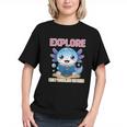 Readsolotl Kawaii Axolotl Book Lover Reading Graphic Youth